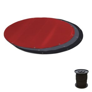 Runde PVC-presenning 600 g Pool Cover 