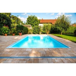 PP Pool med Skimmer Caribic - Hvid