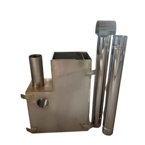 Indvendig Brndeovn til vildmarksbad inkl. Skorsten og Top