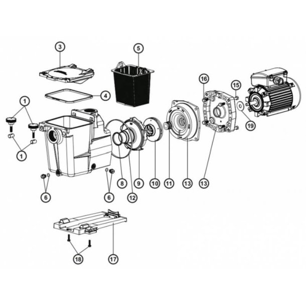 Akselttning SPX1600Z2 - Hayward