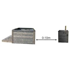 REXENER Polar - Vildmarksbad med Dieselvarmer - Gabro Black Night