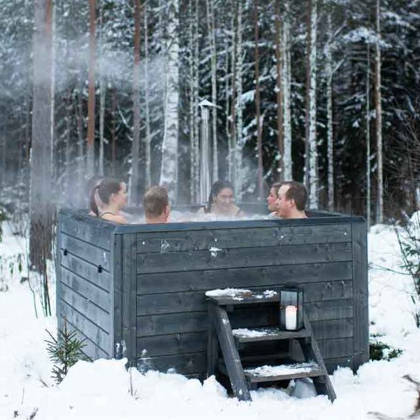 REXENER Polar - Vildmarksbad med Dieselvarmer - Gabro Black Night