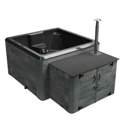 REXENER Polar - Vildmarksbad med Dieselvarmer - Gabro Black Night