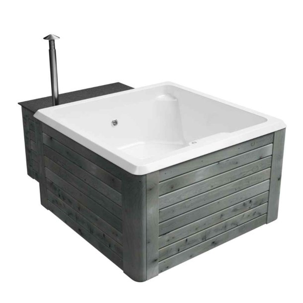 REXENER Polar - Vildmarksbad med Dieselvarmer - Arctic White Day