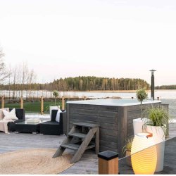 REXENER Polar - Vildmarksbad med Dieselvarmer - Gabro Black Night