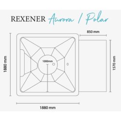 REXENER Polar - Vildmarksbad med Dieselvarmer - Gabro Black Night