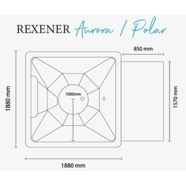 REXENER Polar - Vildmarksbad med Dieselvarmer - Gabro Black Night