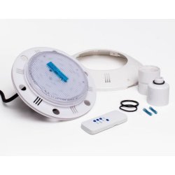 Flad LED lampe RGB til pool med fjernbetjening