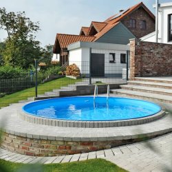 Ibiza Pool Rund 6 x 1,5 m Bl liner