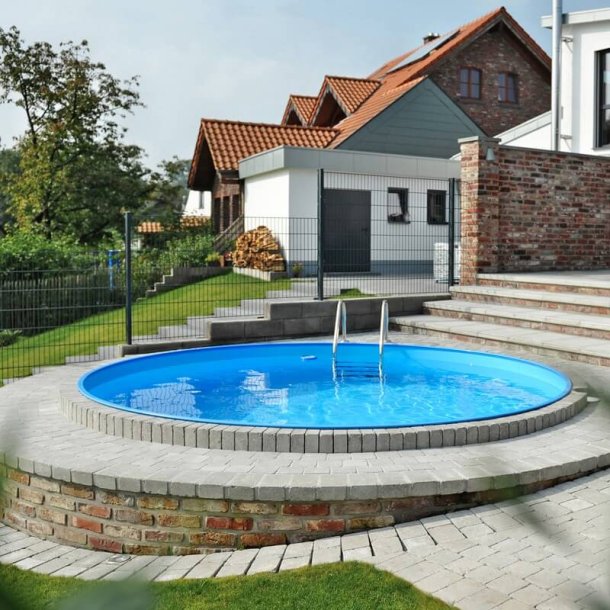Ibiza Pool Rund 5 x 1,5 m Bl liner
