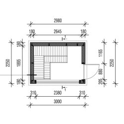 Sauna hytte - Kalle - Fuldt Isoleret