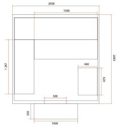 Holls Firkantet Sauna Tnde Nova - Grantr - Saml Selv