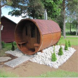 Sauna tnde Thermowood 260 cm Brndeovn Saml Selv