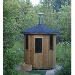 Sauna Tnde Thermowood 180 Brndeovn-Stlplade Saml selv