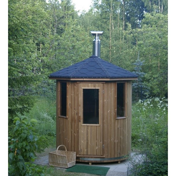 Sauna Tnde Thermowood 180 Brndeovn-Stlplade Saml selv