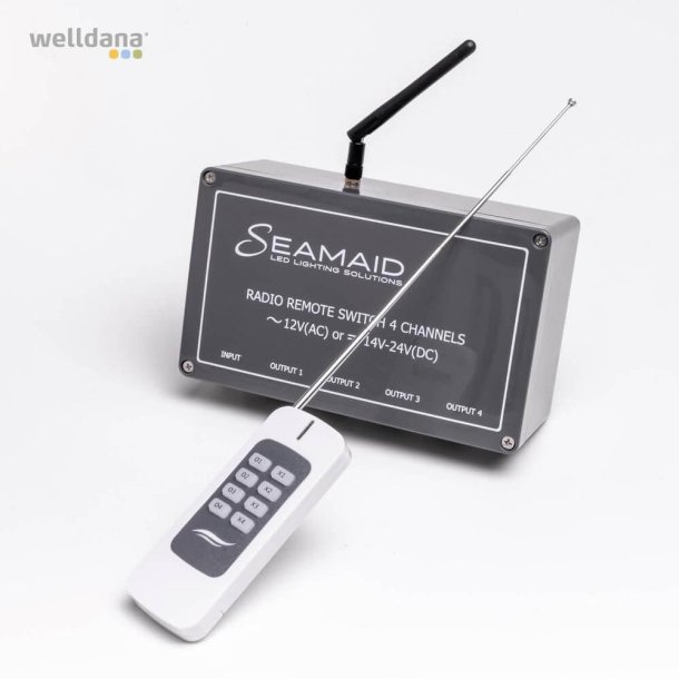 Fjernbetjenings st 4 kanaler Til Seamaid lamper