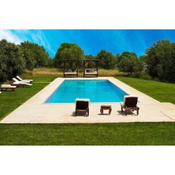 PP Pool med Skimmer Caribic - Hvid