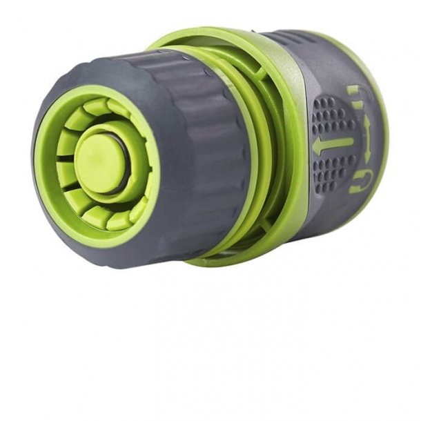 Slangekobling 1/2" med stop