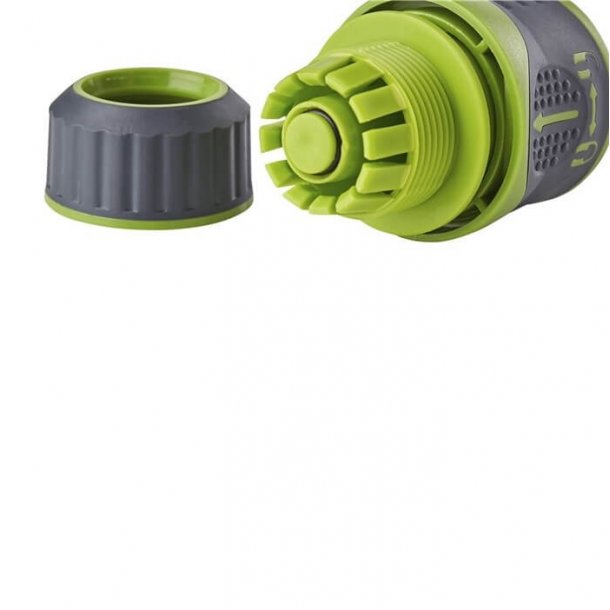 Slangekobling 1/2" med stop