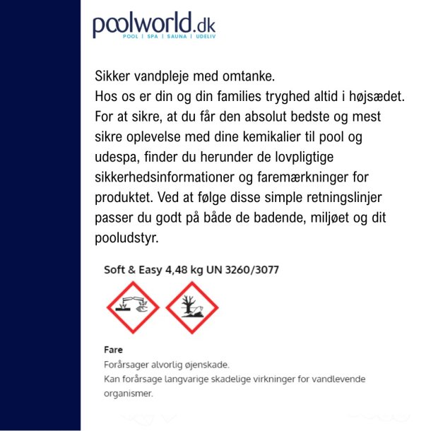 Soft & Easy klorfrit - aktiv ilt 4,48 kg - Bayrol