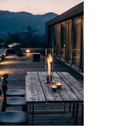 SPIN 120 Table-top fireplace black