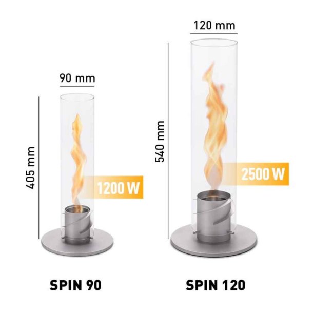 SPIN 120 Table-top fireplace Gr