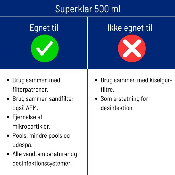 Bayrol - Flokmiddel Superklar - dobbelt koncentreret 0,5 l
