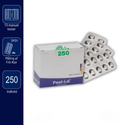 DPD1 Refiller 250 stk tabletter til m&aring;ling af klor