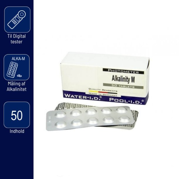 Pool lab - Alkalitet Refill Tabletter - Digital Tester