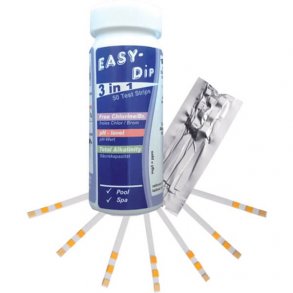 Teststrips 3i1 klor/ph/alkalitet 50 stk Pool og Spa