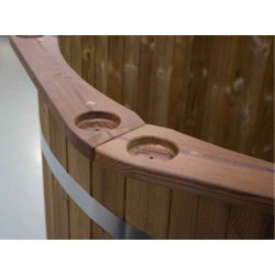 Topkant Thermowood til vildmarksbad 150 cm