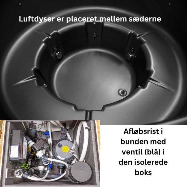 Udespa Topspa XS Graphite Black Topisoleret Wifi