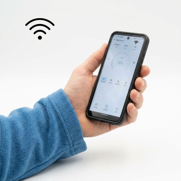 Udespa Topspa XS Grey Marble Topisoleret Wifi