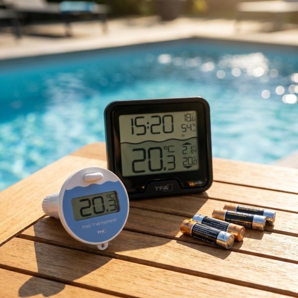 Tr&aring;dl&oslash;st Pool Termometer MARBELLA