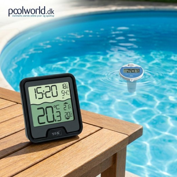 Tr&aring;dl&oslash;st Pool Termometer MARBELLA