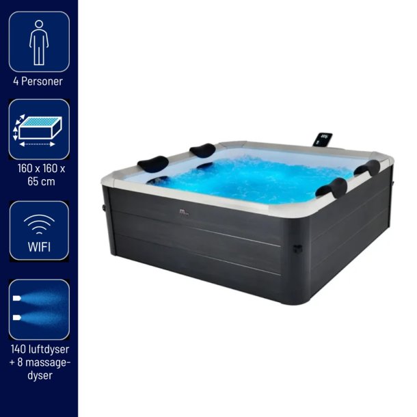 MSpa Oslo Udespa 4 personer med WiFi og hydromassage