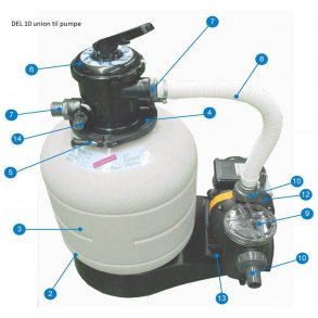 Adapter til Gre poolpumpe 38 mm