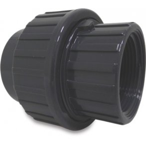 PVC fitting - Union med lim og gevind - 3 strrelser