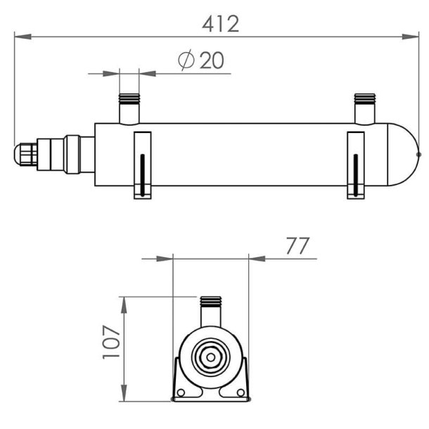 UV-C vanddesinfektion i rustfrit stl - Wellis