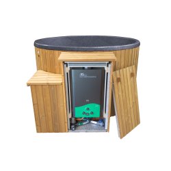 Citytub Vildmarksbad Arctic Gasovn Isoleret Black marble