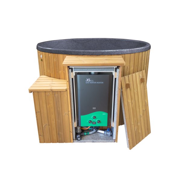 Citytub Vildmarksbad Arctic Gasovn Isoleret Black marble