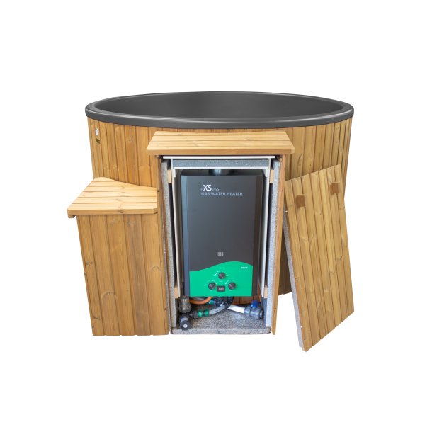 Citytub Vildmarksbad Arctic Gasovn Isoleret Dark Grey