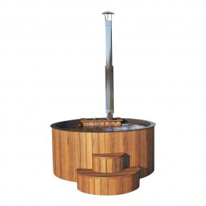 Vildmarksbad Deluxe Thermowood - Glasfiber - Indvendig Ovn 200 cm