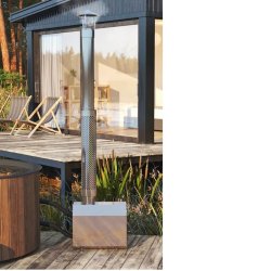 Vildmarksbad Deluxe Thermowood - Glasfiber - Udvendig Ovn 200 cm