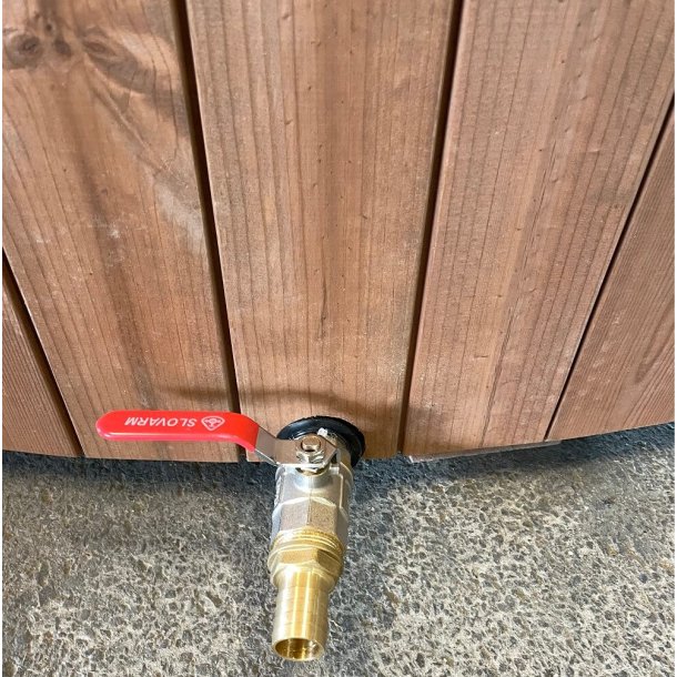 Vildmarksbad Deluxe Thermowood - Glasfiber - Udvendig Ovn 200 cm