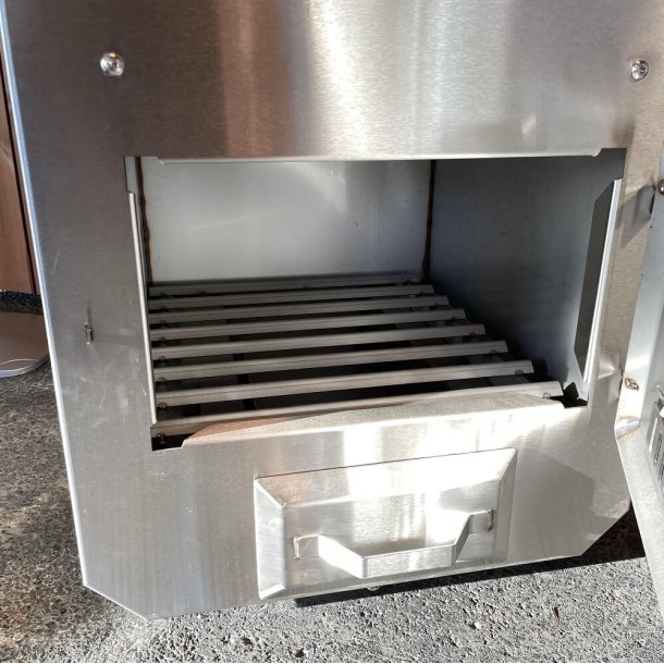 Vildmarksbad Deluxe Thermowood - Glasfiber - Udvendig Ovn 200 cm