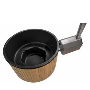 Vildmarksbad - Finntub Nordic - 30 kw brndeovn Sort