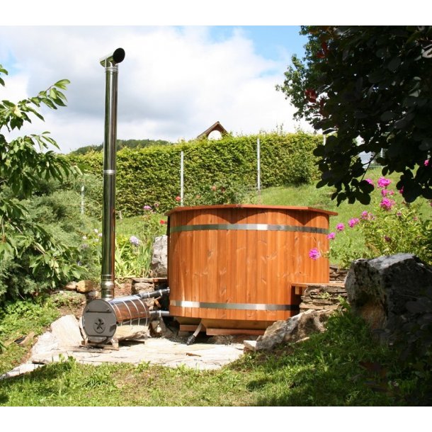 Vildmarksbad Thermowood Ø150 cm Udvendig Ovn  Saml selv