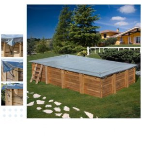 Vinter Cover Rektangulr Trpool 6 strrelser