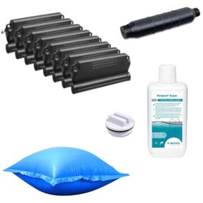 Vinter Pakke 20.000 liter Pool - set forfra p� hvid baggrund - Professionelt udstyr (Varenr. VINTER2 - 16299)